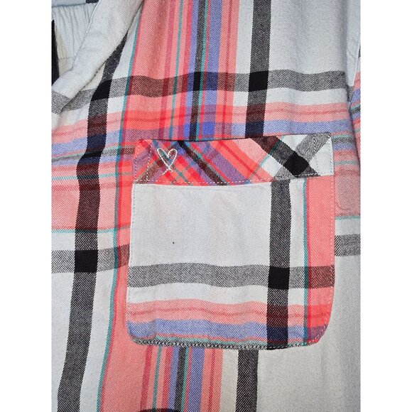 Victoria's Secret Womens XS Plaid Button-Up Pajama Set - Picture 3 of 5
